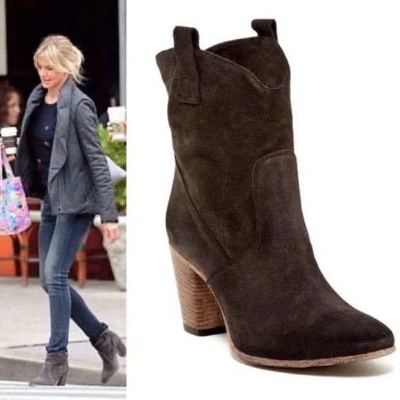 Alberto Fermani Shoes - ALBERTO FERMANI Italy CHIARA Ankle Boot Suede Leather size 41 reg $495